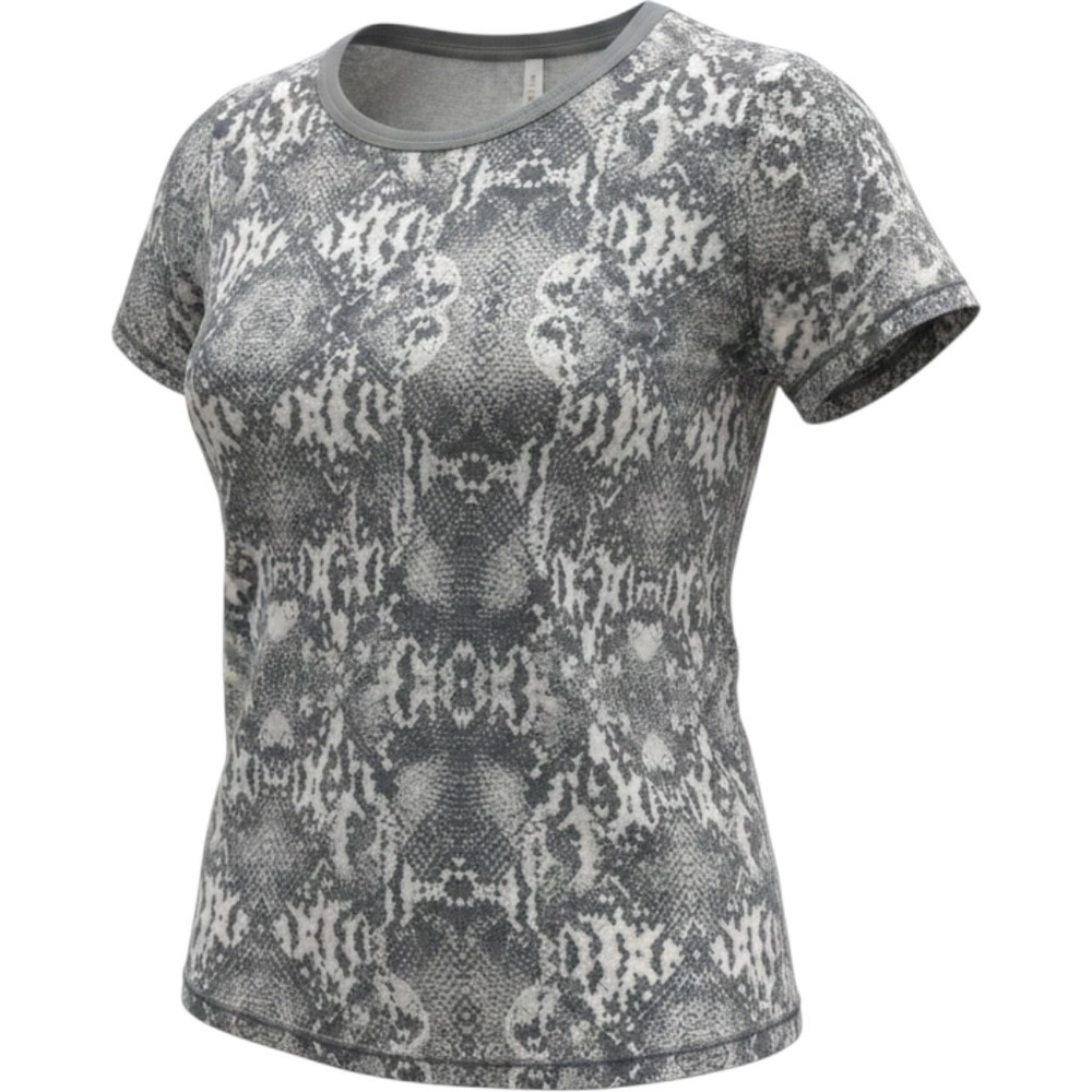 Free People We The‎ Free Grey Snakeskin Print T-Shirt OB814952 Womens Small